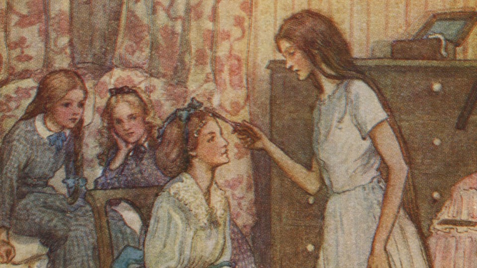 An illustration from Louisa May Alcott's "Little Women"