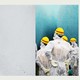 Two photo of Fukushima after the accident