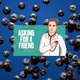 The "Asking for a Friend" logo over a photo of blueberries