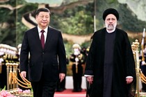 Chinese leader Xi Jinping with Iranian leader Ebrahim Raisi