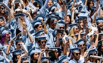College graduates on commencement day