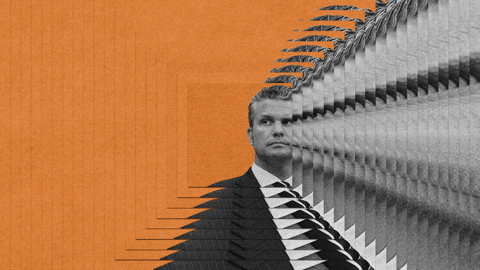 Collage of Pete Hegseth