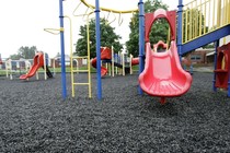 A playground with synthetic turf 