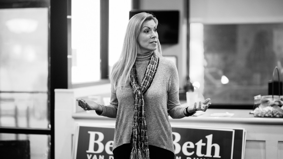 Representative Beth Van Duyne holds a meet-and-greet at PJ's Cafe in Irving, Texas, on February 22, 2020.