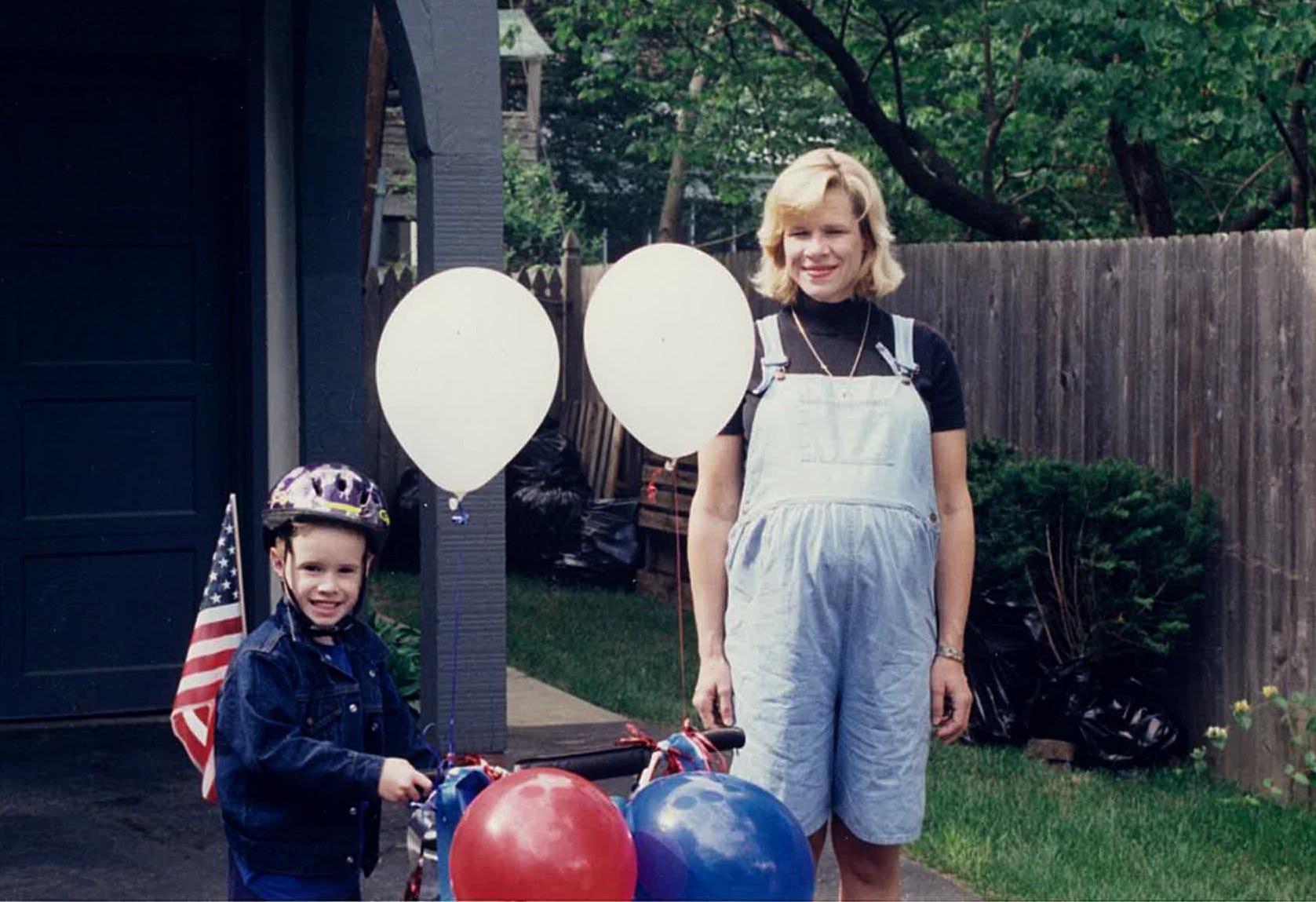 Cyndy and her eldest child, Kyle on July 4th, 1997. She was pregnant with her second child, Mitchell, who was then born on July 10th, 1997.