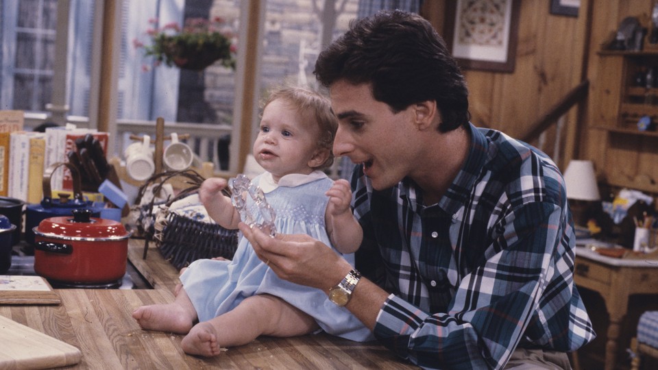 Danny Tanner from Full House with Michelle Tanner