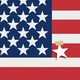 An image of an American flag, but with an extra white star taped on one of the red stripes.