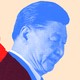 Illustration of Donald Trump and Xi Jinping