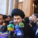 Iraqi Shia cleric Moqtada al-Sadr during his visit to Baghdad