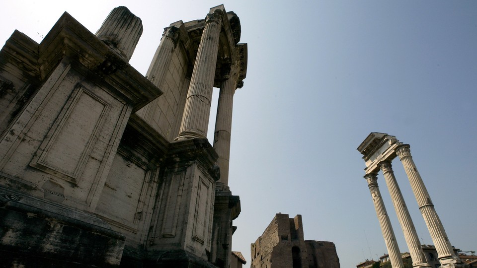 The Temple of Castori, in the old Forum in Rome