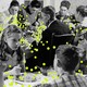 An illustration of people at a Thanksgiving table with droplets of the virus spreading from peoples' mouths.
