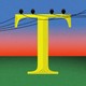 Illustration of golden Ts as telephone poles