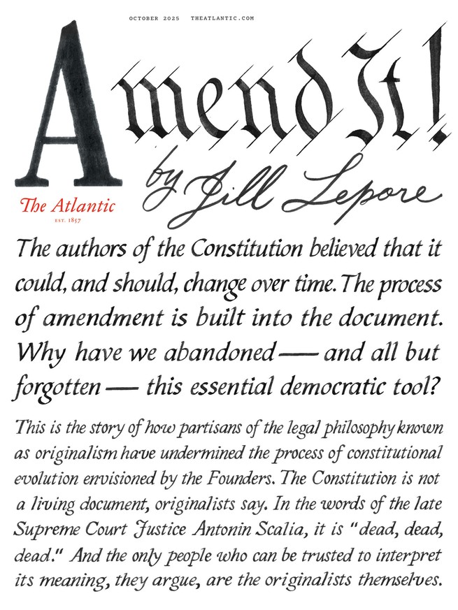 Cover of the October 2025 Atlantic