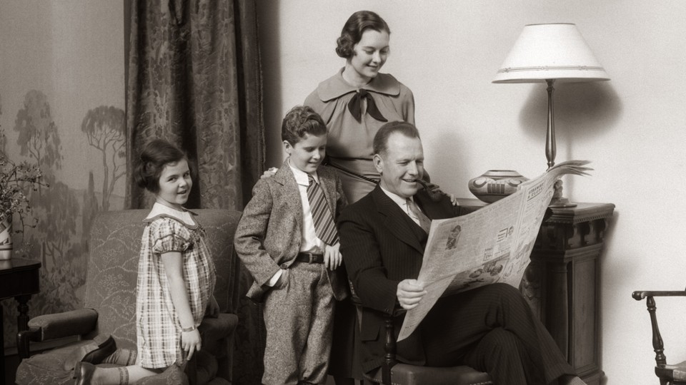 1950s perfect happy family