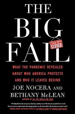 A cover of Joe Nocera and Bethany McLean's book, The Big Fail