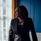 Senator Kamala Harris looking to her right
