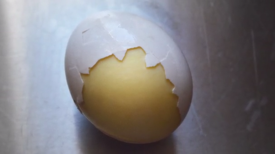 Egg Spinner Scrambles Egg Inside Shell To Create Golden Eggs