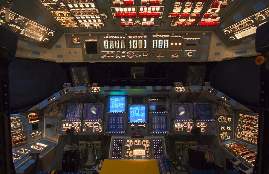 nasa shuttle enterprise interior