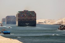 Ships in the Suez Canal