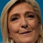 French far-right leader Marine Le Pen delivers hre speech at the party election night headquarters after French President Emanuel Macron announced he dissolves National Assembly and calls new legislative election following the defeat in EU vote, Sunday, June 9, 2024 in Paris.