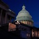 Photo of the Capitol at night