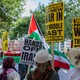 A photo of an anti-war protest in Washington, D.C.