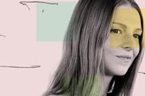 An illustration featuring Hunter Schafer