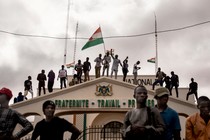 Protesters in Niger