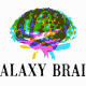 An animated GIF of the “Galaxy Brain” show art, featuring a fluorescent-colored brain rotating over the words "Galaxy Brain" in all-caps serif font.
