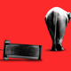 Illustration of an elephant walking away from a knocked-over podium