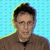 A photo illustration of Philip Glass