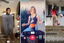 Screenshots from TikTok videos