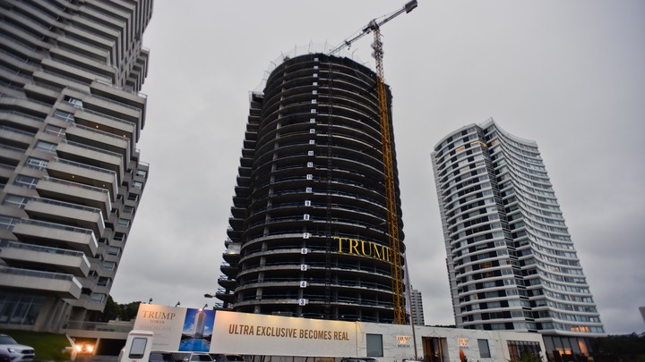 The construction site of Trump Tower Punta del Este in Uruguay