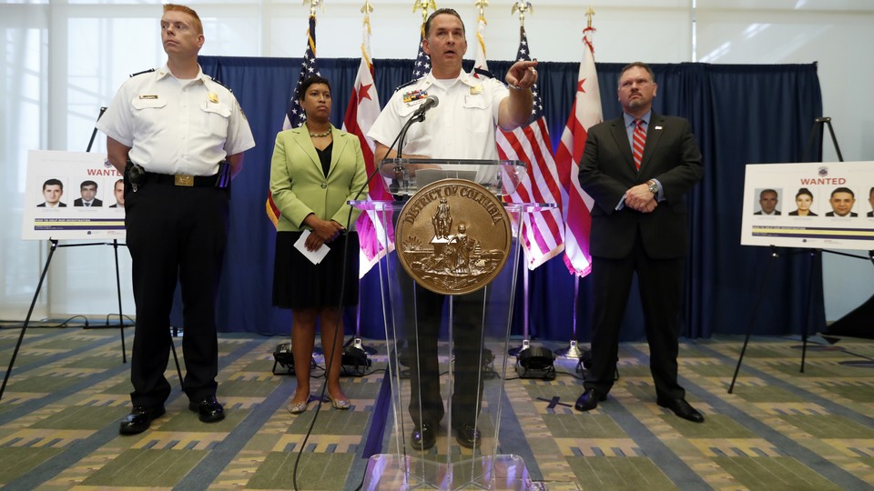 Metropolitan Police Department Chief Peter Newsham speaks during a news conference in Washington on June 15, 2017.