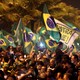 Supporters of Jair Bolsonaro celebrate his victory in Brazil's presidential elections.