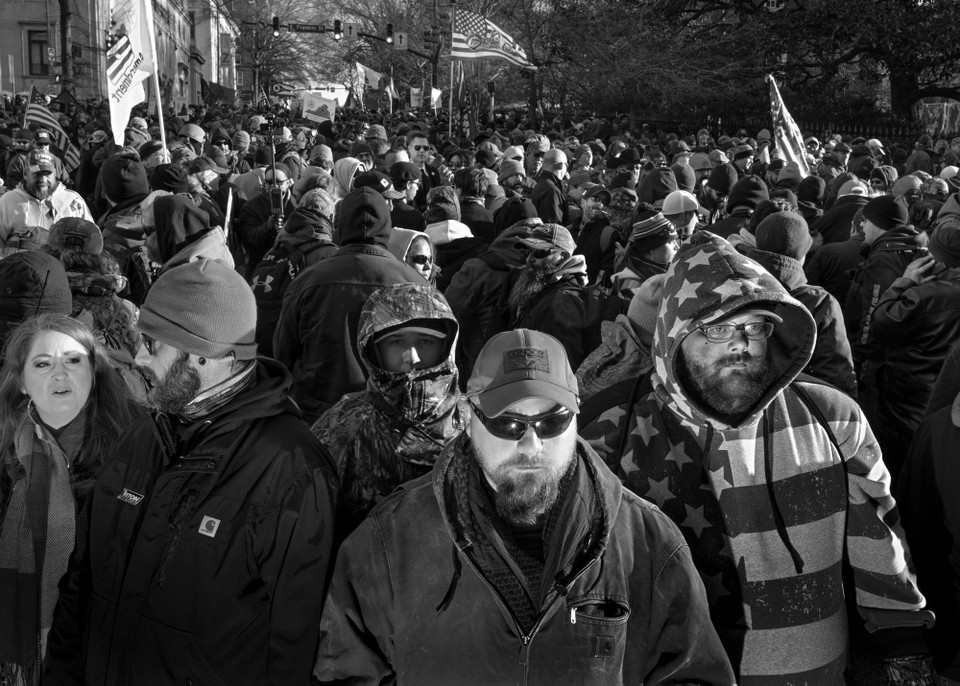 Gun-rights rally in Richmond, VA, on MLK Day