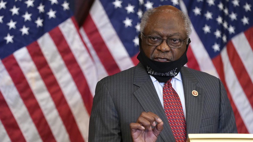 House Majority Whip Jim Clyburn speaks during a news conference about COVID-19