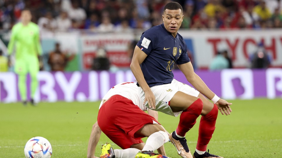 The official ball for the 16th soccer world cup lies on the pitch