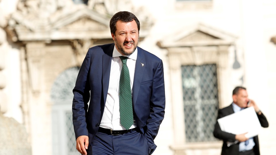 Italy's Interior Minister Matteo Salvini 