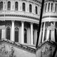 A black-and-white photo of the U.S. Capitol