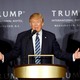 President Donald Trump at the ribbon-cutting ceremony for the Trump International Hotel in Washington, D.C.