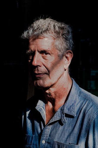 a photo portrait of Anthony Bourdain