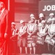Workers in hard hats listen to Trump speak.