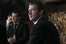 Facebook CEO Mark Zuckerberg looks around during a meeting with Russian Prime Minister Dmitry Medvedev near Moscow, in 2012.