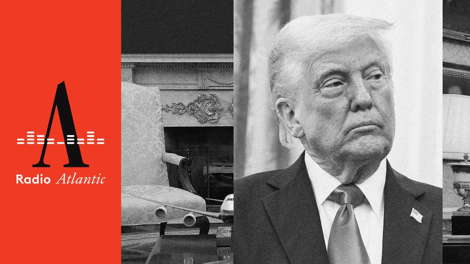 Photo illustration of President Trump and the Oval Office