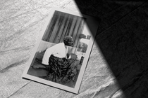 photograph of a FWP photo of Mollie Williams, half in shadow