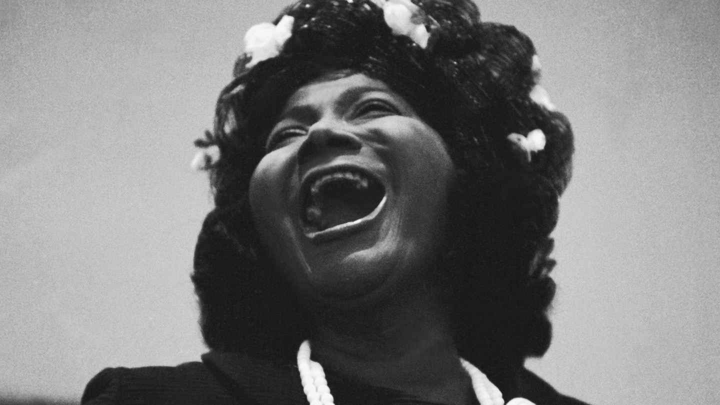 The gospel singer Mahalia Jackson sang during the memorial service for Martin Luther King Jr. in 1968.