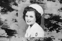 Photo collage of Elaine Godfrey's grandmother as a young woman