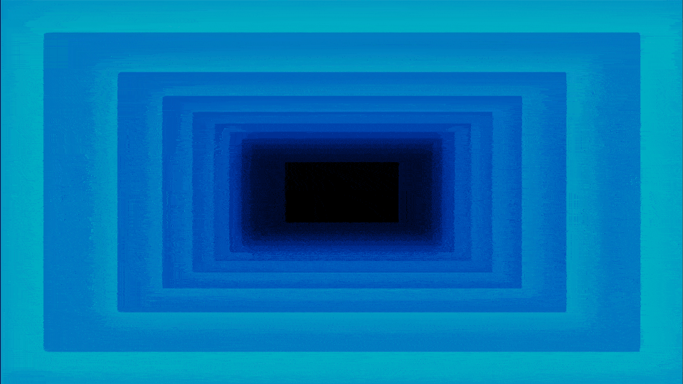 Animated illustration of a blue portal