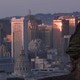 Views of San Francisco's skyline and the "Flower Supermoon" as seen from Corona Heights Park on May 6, 2020